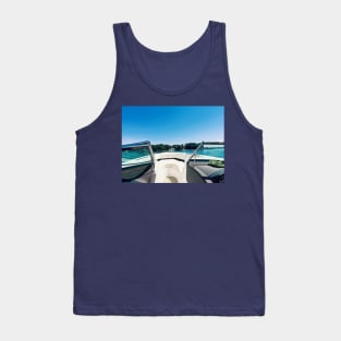 View from the Boat - Lake Norman Summer Day Tank Top